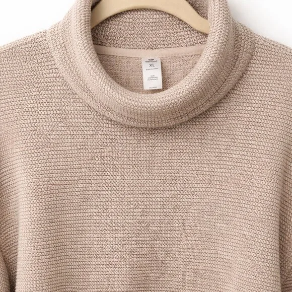 90 Degree by Reflex XL Textured Knit Cowl Neck Pullover Sweater-Weight - Picture 5 of 6